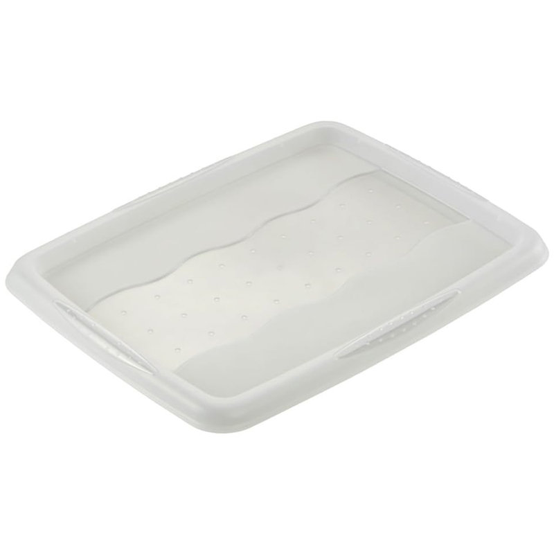Set of 2 Turn Around Storage Box with Lid, White, 30L