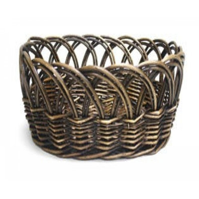Panier en saule foncé