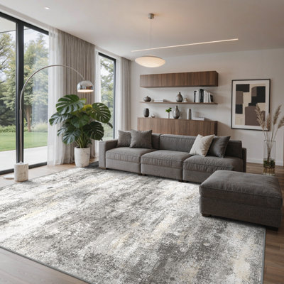Tapis gris / beige Pavelina