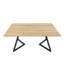 Carliana Oak Metal Base Dining Table-140363138-140363141