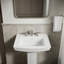 Archer 24" Rectangular Pedestal Bathroom Sink with Widespread Faucet Holes-2005981960-2004881088