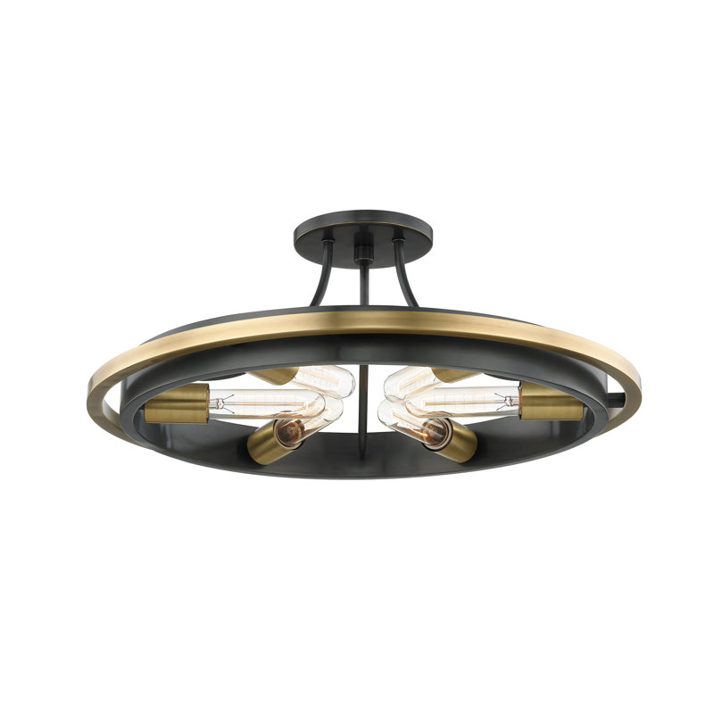 Chambers Flush Mount, Aged Old Bronze