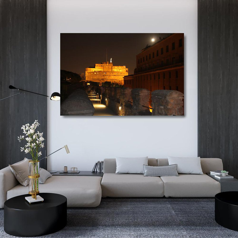 Castel Sant Angelo, Rome, 32" H x 48" W