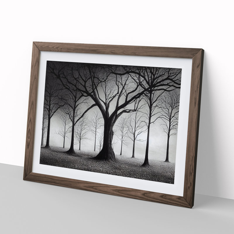 Spirited Tree Forest - Framed Print, Walnut, 25cm H x 34cm W x 2cm D