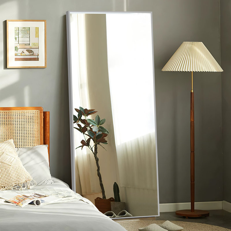 Miroir de salle de bain mural Talma, Gris clair, H 71 po x l 32 po