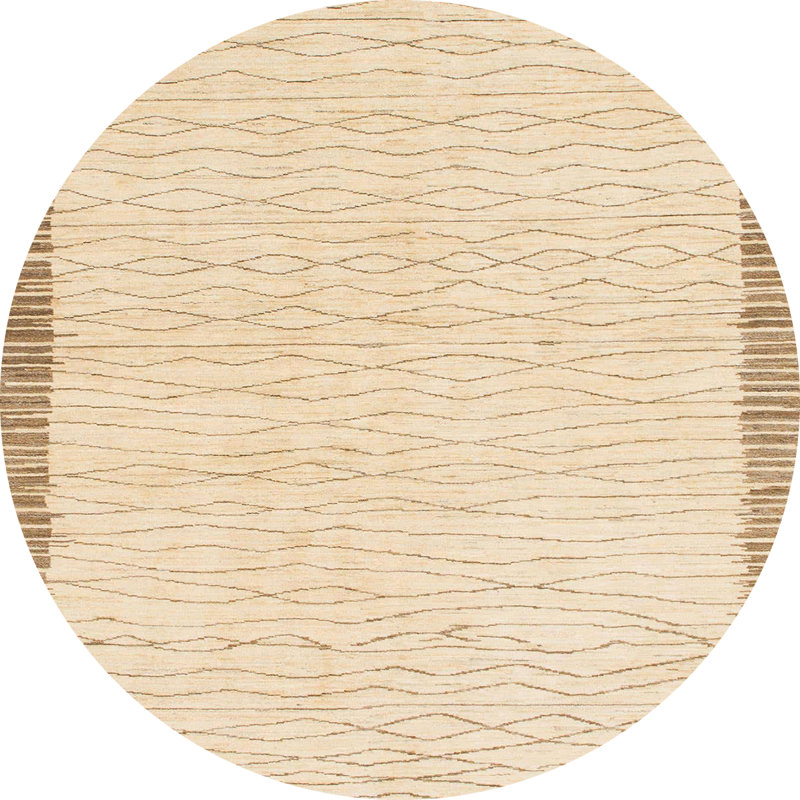 Tapis abstrait moderne 1403, Rond 7 pi