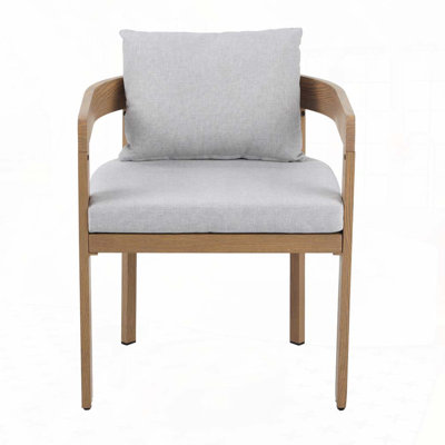 Chaise de patio d'extérieur en aluminium