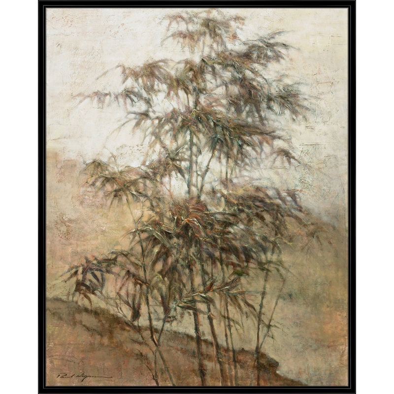 Triumph Framed Oil Painting Print Canvas, Black