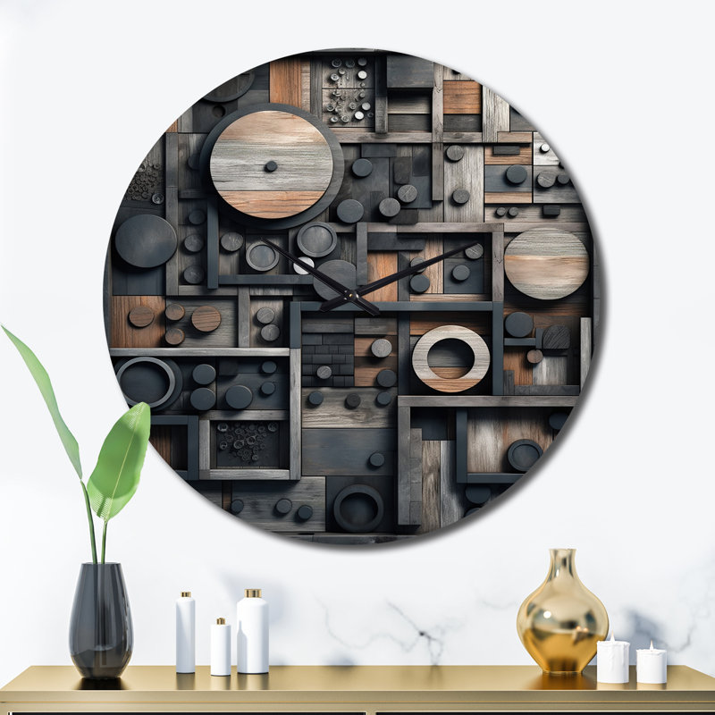 Horloge murale Cubic, Très grand