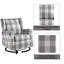 Fauteuil pivotant et oscillant Patli, tissu gris