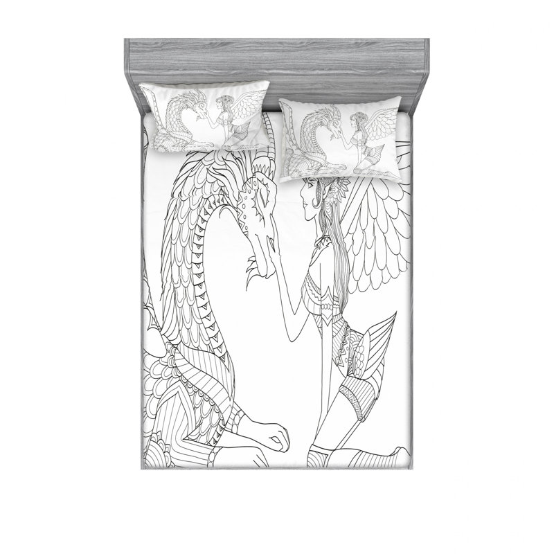 Ensemble de draps fai, Ensemble de draps pour lit double avec un drap-hou