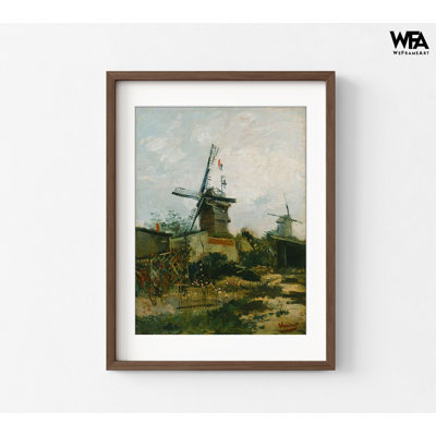 «Windmills On Montmartre» par Vincent Van Gogh, reproduction d'art de Montmartre, art mural de Paris, décor de maison française, impression de paysage de Van Gogh