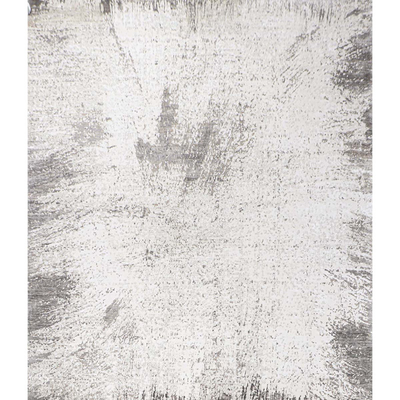 Tapis ivoire noué à la main, Rectangulaire 2 pi x 3 pi