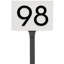 Floating 1-Line Lawn Address Sign-669038589-669034740-659383323