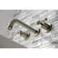 Kingston Brass Milano Two-Handle 3-Hole Wall Mount Bathroom Faucet-43709618