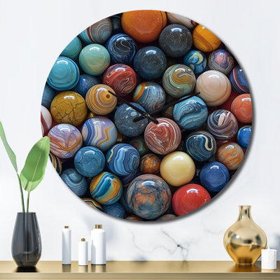 Horloge murale Mystical Marbles II