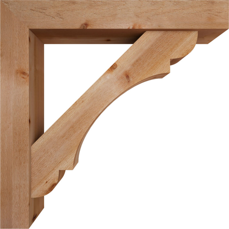 Olympic Block Offset Brace Bracket, 48 x 48, 8"W Western Red Cedar (Rough Sawn)