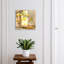 Key cabinet for wall, Opens to the left, 30x30x5, Black, Lemons on a branch in the sun's rays, 