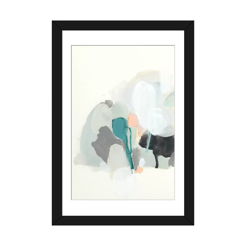 « extraextrapole i », impression sur toile, H 24 po x l 16 po x P 1 po, Papier d'art encadré noir, Blanc