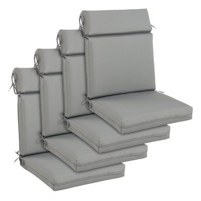 4 - Piece Outdoor Seat/Back Cushion by Latitude Run 4 - Piece Outdoor Seat/Back Cushion by Latitude Run
