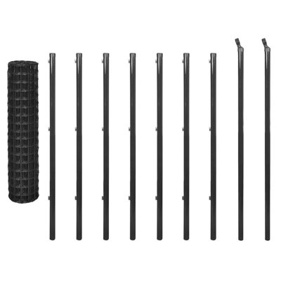 Grey Metal Wire/Mesh Fence