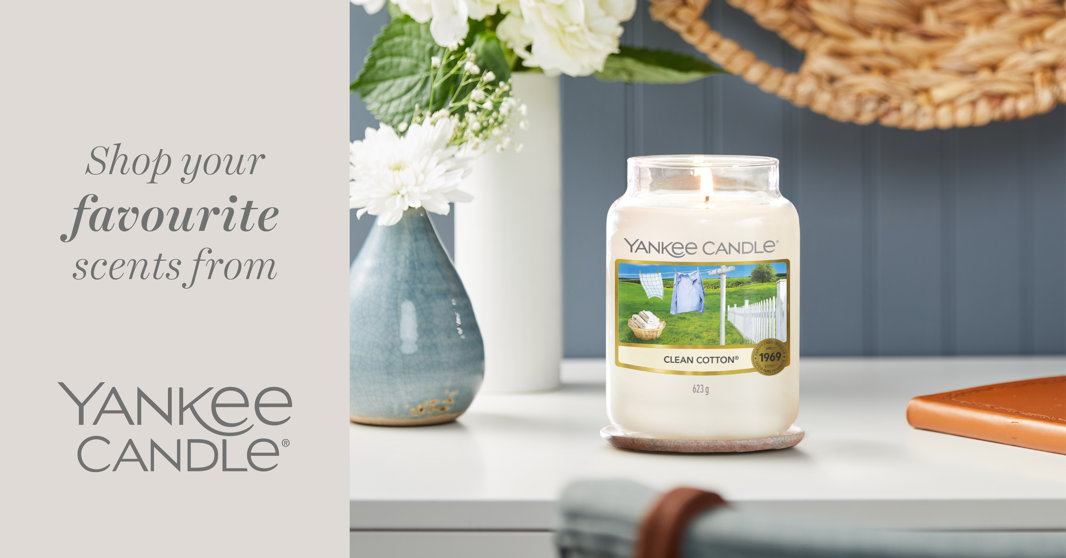 Shop your favourite scents from Yankee Candle®