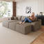 Canapé modulaire 95 "avec 2 repose-pieds Cloud-129116928
