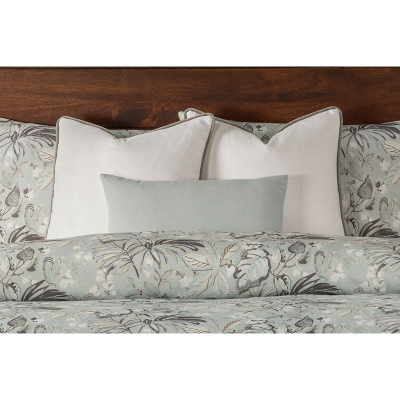 Winter Bloom Polyester Floral Duvet Cover & Insert Set, Full