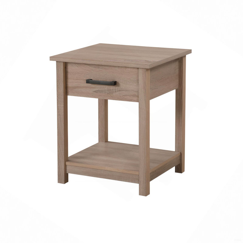 Table de chevet élégante et contemporaine, Naturel