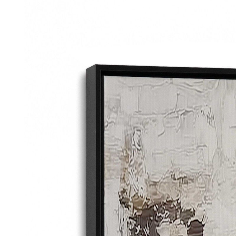 Ensemble de 2 impressions sur terre, 12 po x 12 po, Cadre flottant noir satiné