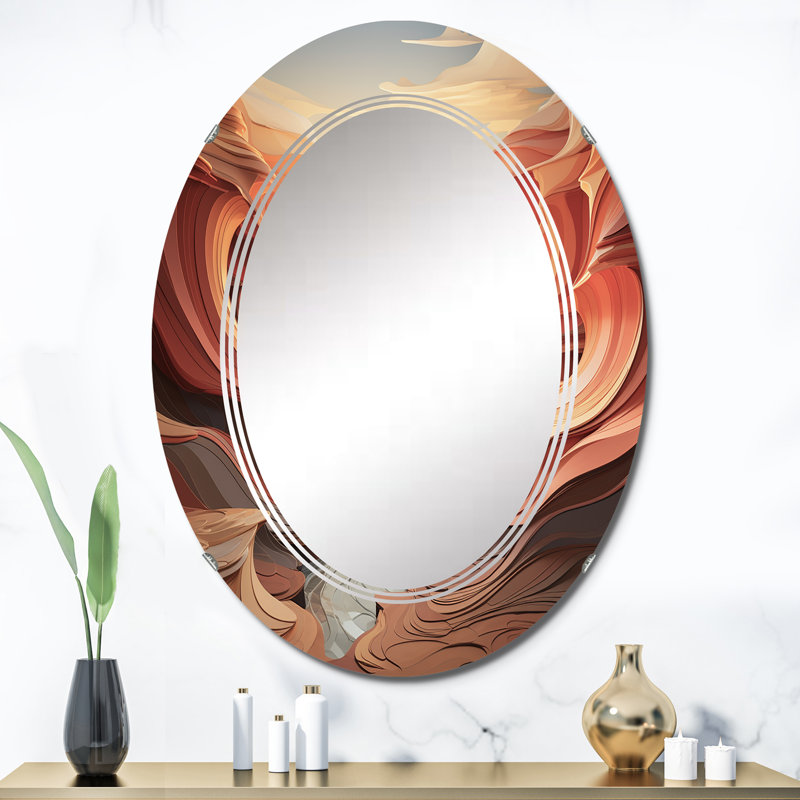 Miroir mural Elstree - Paysages ovales, 36 po x 24 po