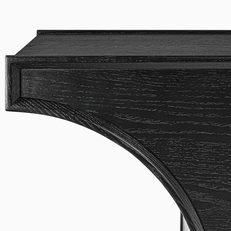 Console simple de style français, Noir