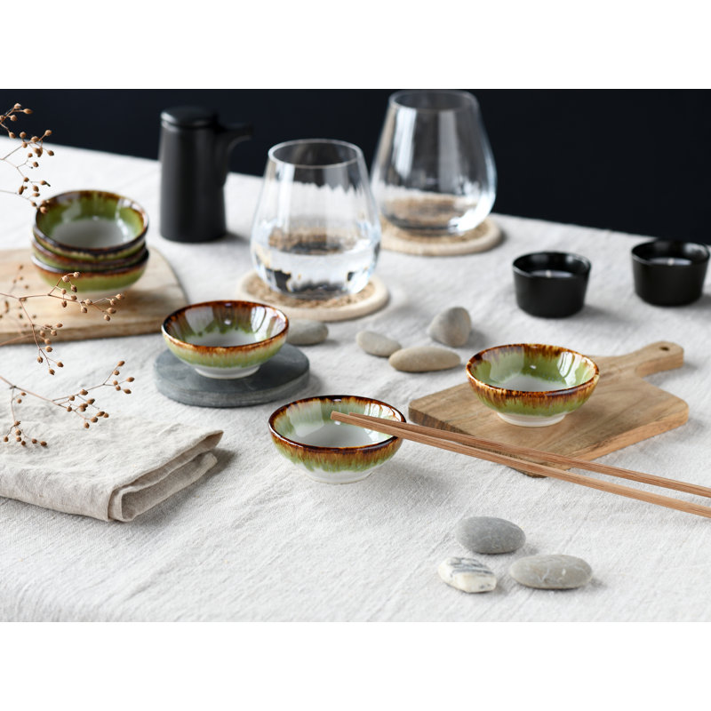 Cascade Blue Soy Bowl, Green/cream