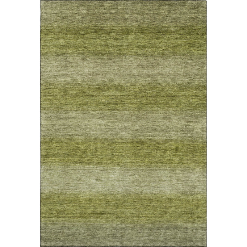 Tapis à rayures de qualité supérieure lavable à la machine AMF1733, Rectangulaire 8 pi x 10 pi
