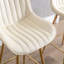 Ensemble de 2 tabourets de 30 pouces avec repose-pieds chromé en velours-2141696921