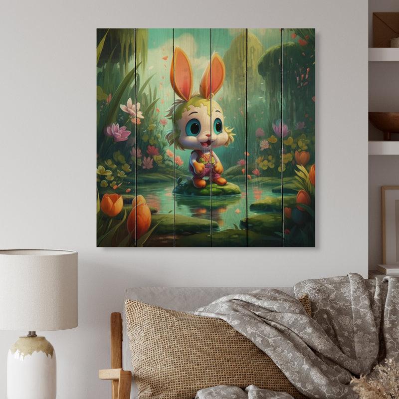" Cute Bunny ", 35" H x 35" W x 0.78" D