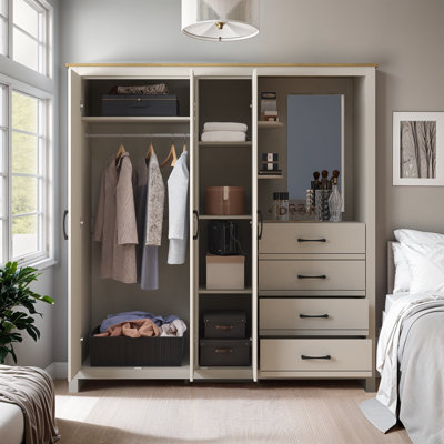 LIMESTONE Combi Fitment Wardrobe