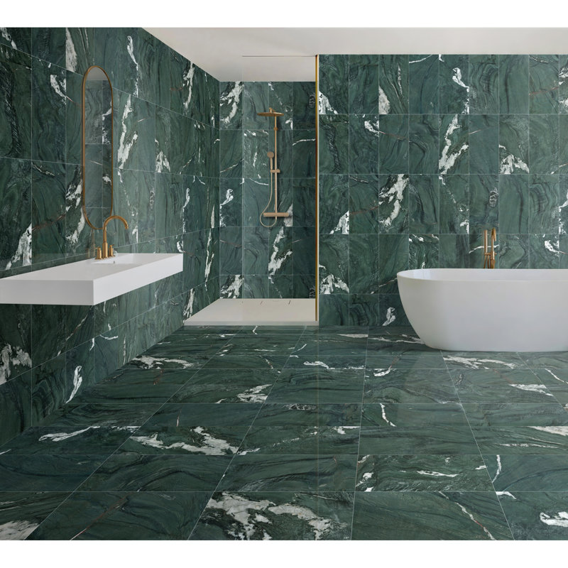 Carreaux de marbre naturels authentiques Elmira de 24 po x 12 po pour le mur et le sol du hall d'entrée, style luxueux, options de décoration bricolage, véritable diamant de salle de bain précieux, variation de motif