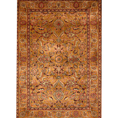 Hand-Knotted High-Quality Gold Area Rug