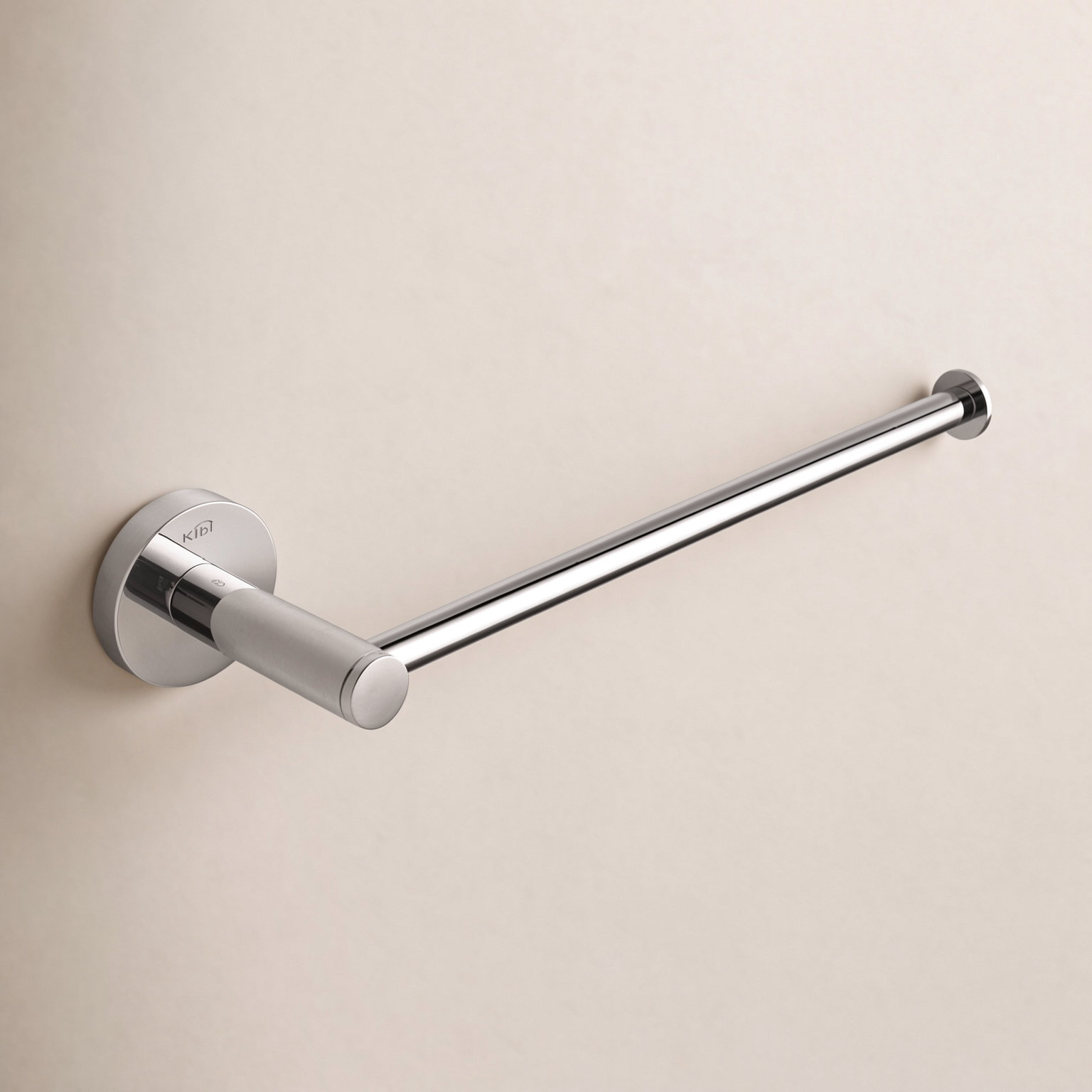 Circular 10" Wall Mounted Towel Bar, Chrome