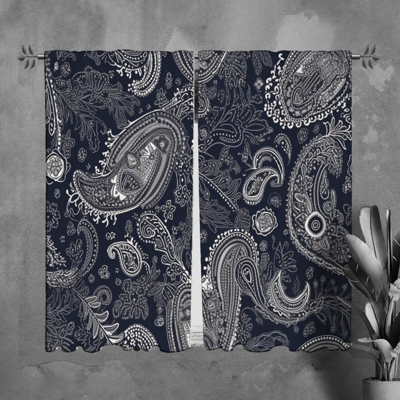 Lewy Room Darkening Curtain Pair, 40" W x 61" L