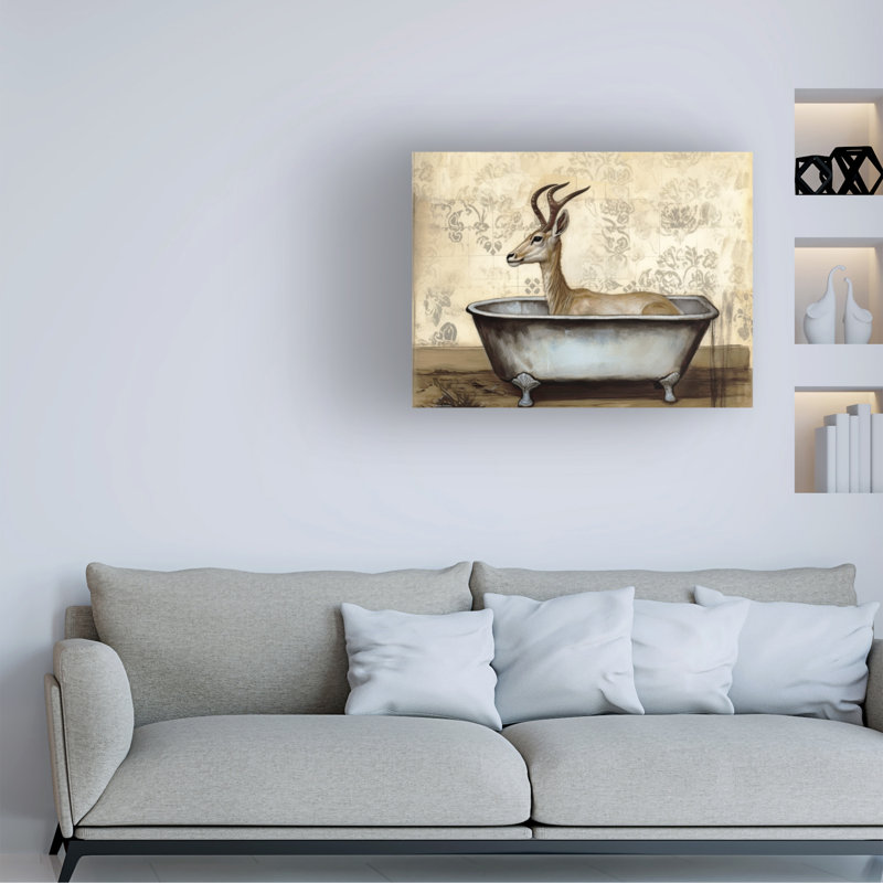 Art sur toile Sasha Bathtime 4, H 35 po x l 47 po