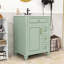 Meuble-lavabo autoportant classique avec lavabo en céramique, tablette réglable et grand rangement-638999686
