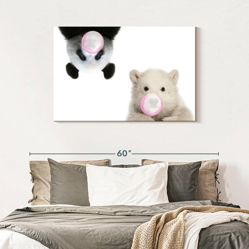 " Bears Bubble Gum " by Emma P, 30" H x 45" W x 1.25" D