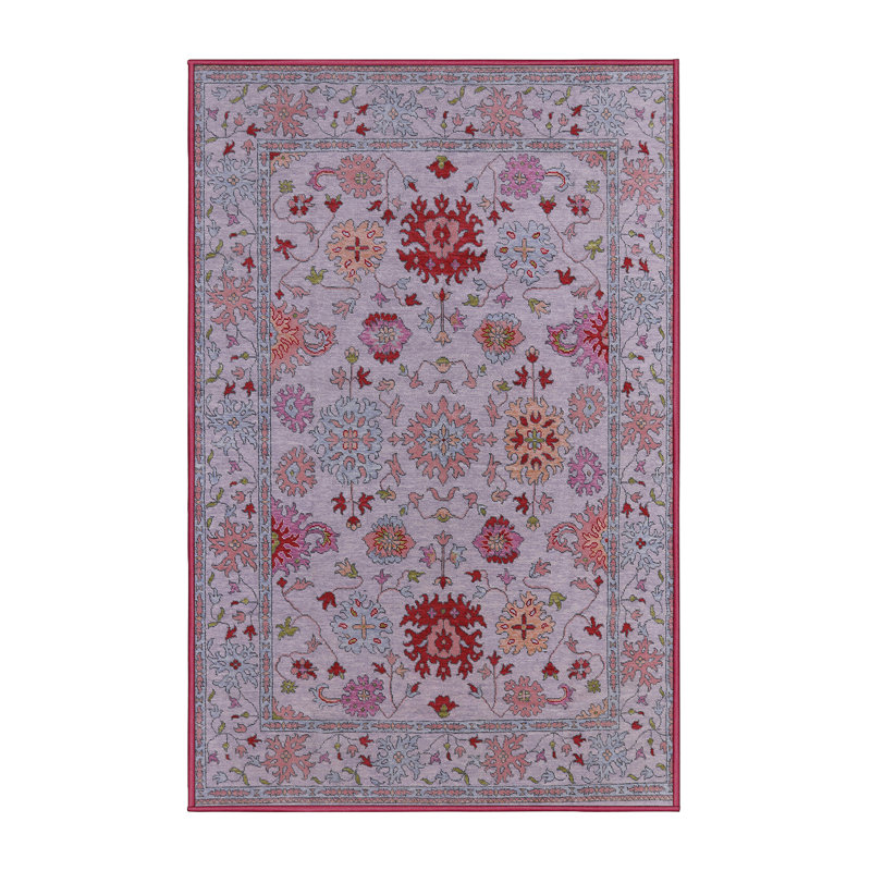 Tapis oriental rose Hanford, Rectangle 2 pi x 4 pi