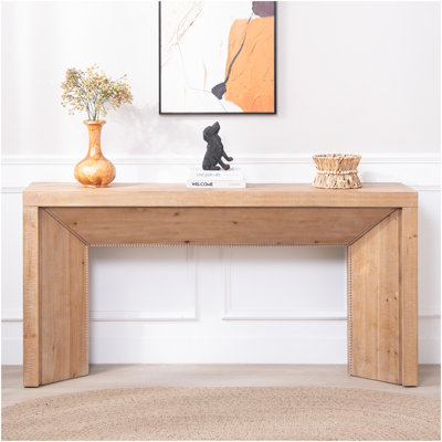 Console 62 po - Table d'entrée moderne en bois d'ingénierie