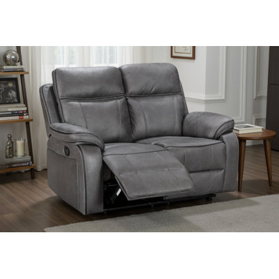 Faux Leather Reclining Sofa