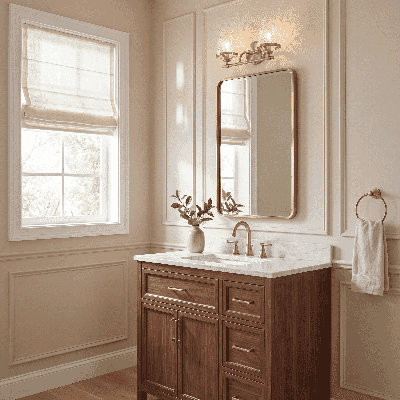 Kaeman 2-Light Dimmable Vanity Light