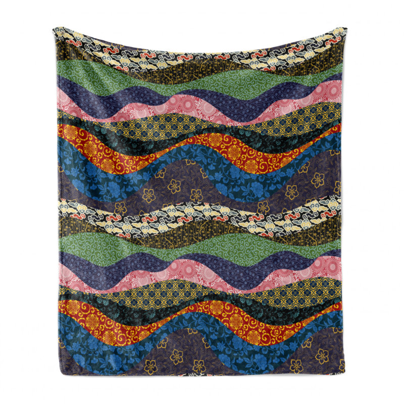 Hand Woven Throw Blanket, 70" W x 90" L