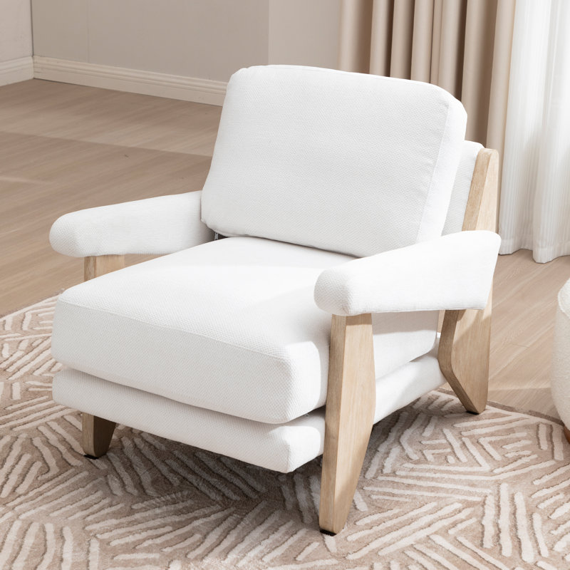 Fauteuil Thickly, Lin blanc